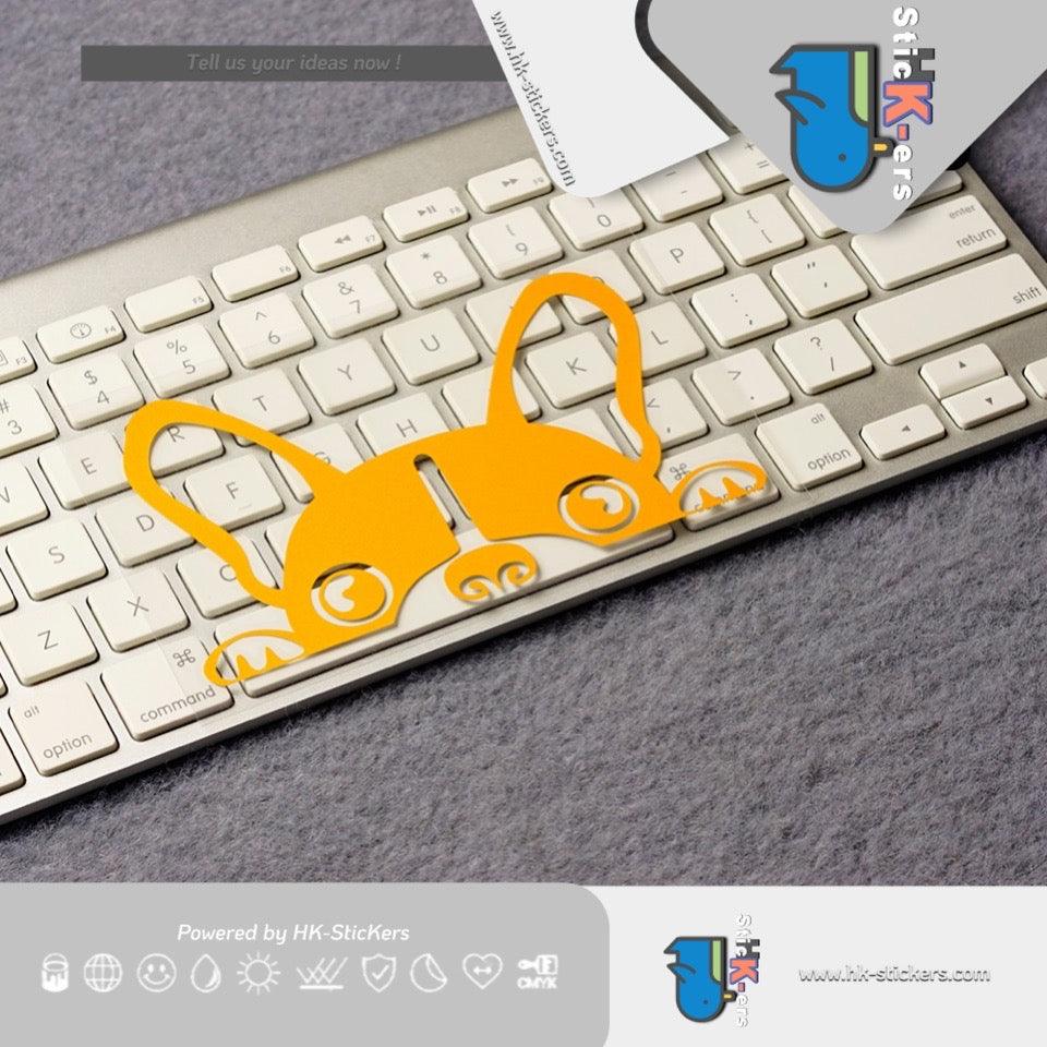 HK-SticKers 防水反光貼紙 | 可愛鬥牛犬裝飾貼紙 趣味卡通法鬥車貼 汽車玻璃反光貼 - HK-SticKers