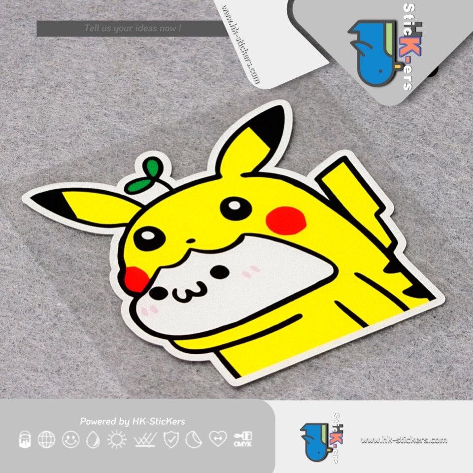 HK-SticKers 防水反光貼紙 | 可愛卡通亂入貼紙 超人車貼 油箱蓋裝飾反光貼 - HK-SticKers