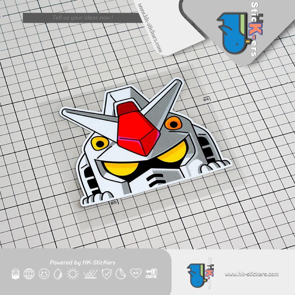 HK-SticKers 防水反光汽車貼 | 原創文字貼紙機動戰士駕駛員車貼 個性創意汽車反光貼 - HK-SticKers