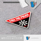 HK-SticKers 防水反光貼紙 | 自動報警系統貼紙 切勿觸碰提示車貼 三角警示反光貼 - HK-SticKers