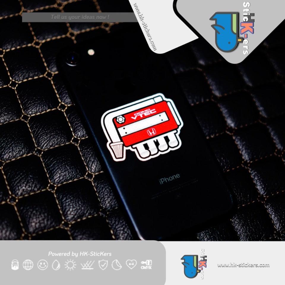 HK-SticKers 防水反光貼紙 | 紅頭髮動機引擎貼紙 FD2CG6定制車貼 裝飾反光貼 - HK-SticKers