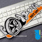 HK-SticKers 防水反光貼紙 | JDM創意 日本原版 改裝拋邊輪轂  裝飾 反光車貼 貼紙 - HK-SticKers