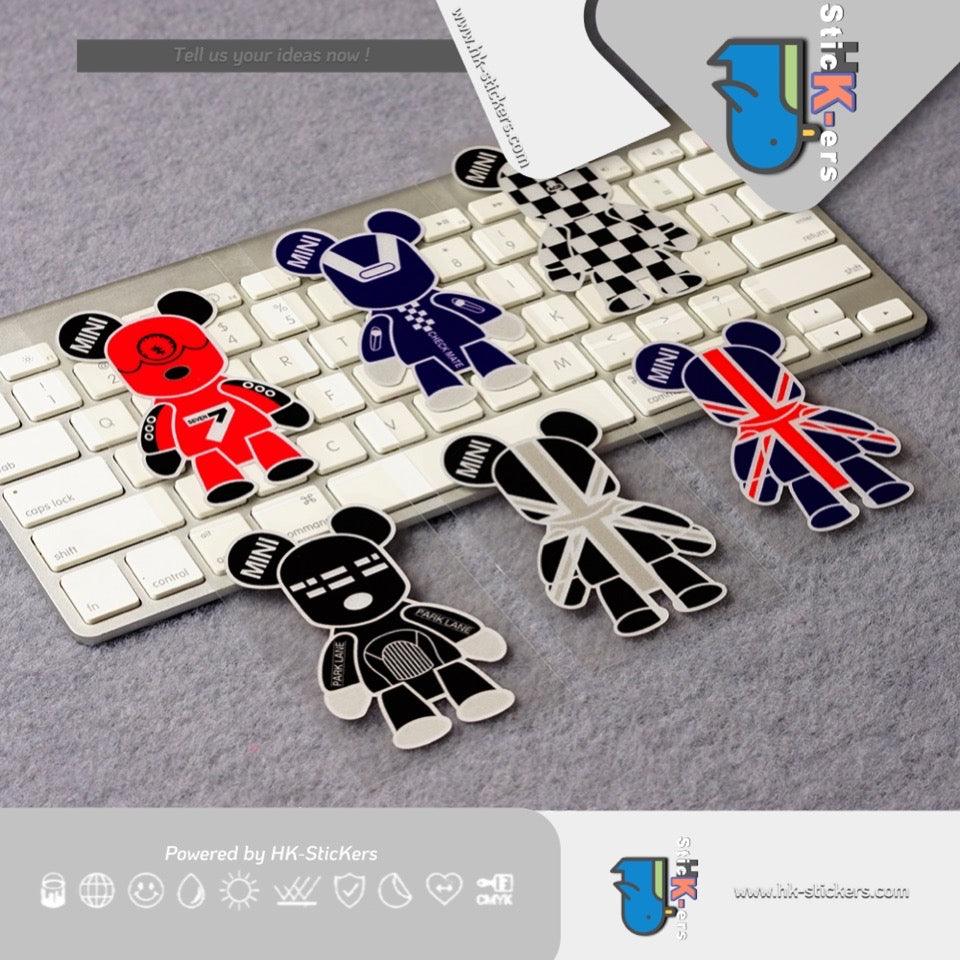 HK-SticKers 防水反光貼紙 | MINI ONE擋風玻璃貼紙 裝飾車貼 趣味卡通反光貼 - HK-SticKers