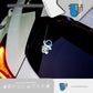 HK-SticKers 防水反光裝飾汽車貼紙 | 宇航員車窗裝飾貼車身划痕後擋太空人防水反光貼 - HK-SticKers