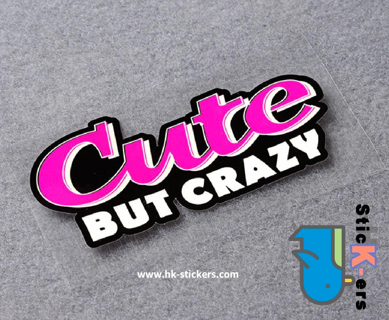 HK-SticKers 防水反光貼紙 | JDM日系 車身划痕 可愛但粗暴 Cute 反光車貼 貼紙 - HK-SticKers
