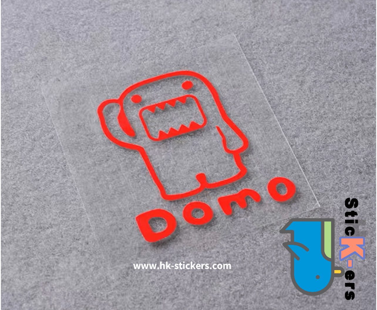 HK-SticKers 防水反光貼紙 | JDM卡通貼紙 DOMO多摩君車貼 賽車吉祥物裝飾反光貼 - HK-SticKers