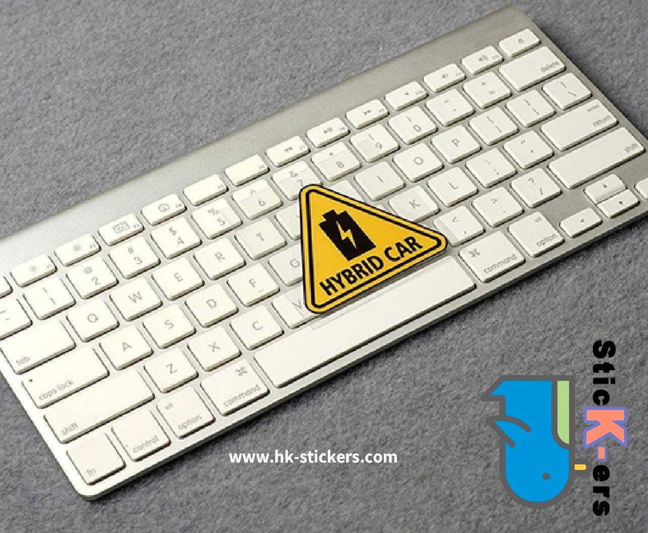 HK-SticKers 防水反光貼紙 | HYBRID車貼 純電動混合動力貼紙 新能源標識裝飾反光貼 - HK-SticKers
