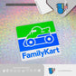 HK-SticKers 防水反光貼紙 | 車貼趣味家庭卡丁車貼紙惡搞創意平衡車車身擋風玻璃裝飾反光貼go kart - HK-SticKers