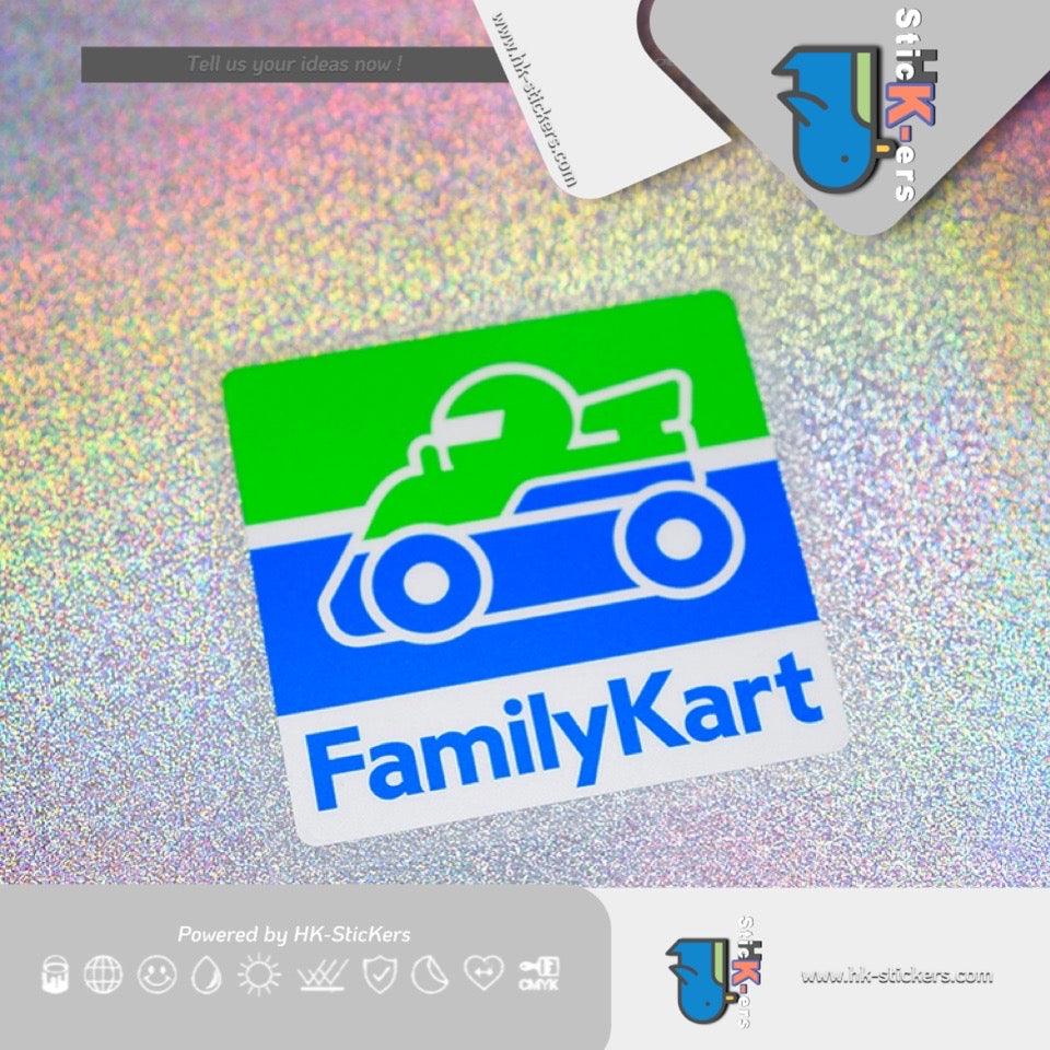 HK-SticKers 防水反光貼紙 | 車貼趣味家庭卡丁車貼紙惡搞創意平衡車車身擋風玻璃裝飾反光貼go kart - HK-SticKers