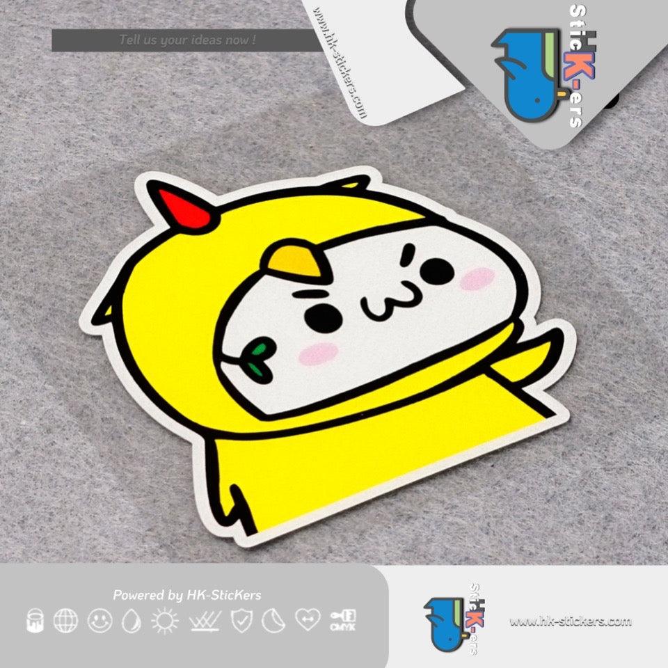 HK-SticKers 防水反光貼紙 | 可愛卡通亂入貼紙 超人車貼 油箱蓋裝飾反光貼 - HK-SticKers