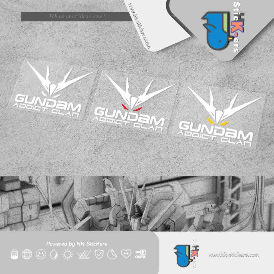 HK-SticKers 防水反光汽車貼紙 | 高達GUNDAM貼紙 汽車電動車電腦箱包貼紙擋風玻璃反光貼 - HK-SticKers