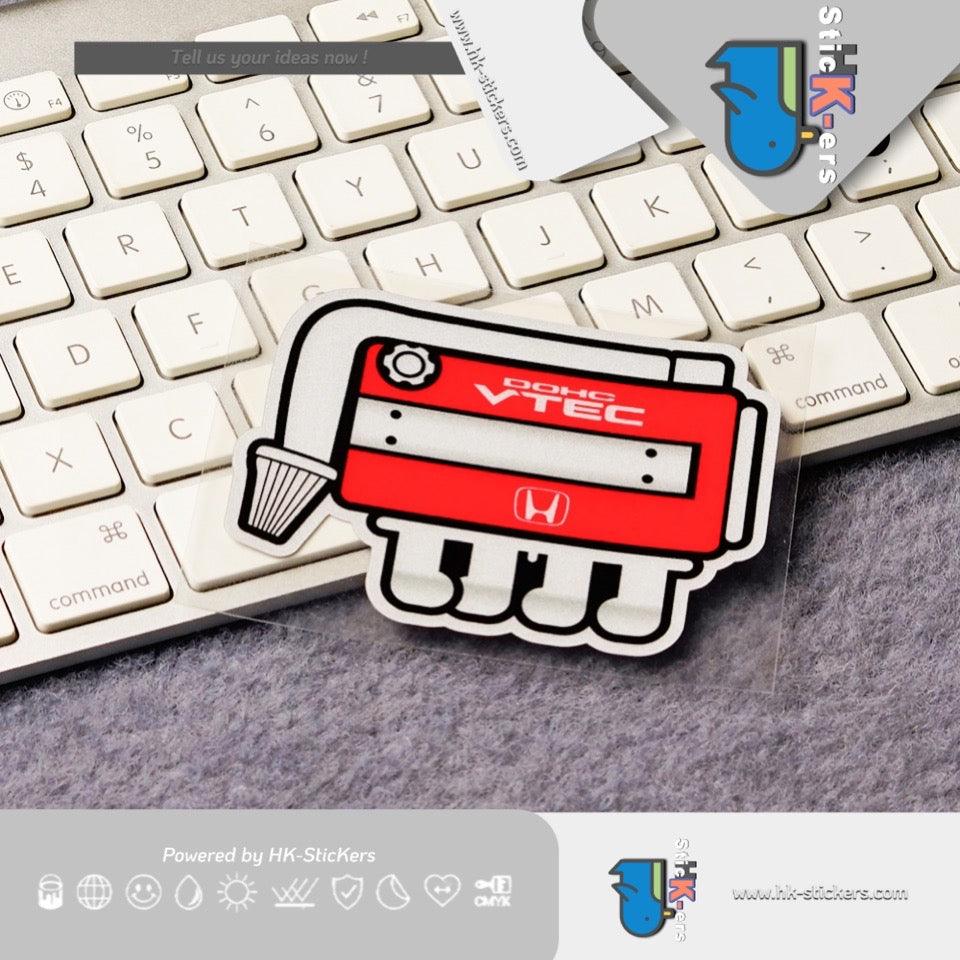 HK-SticKers 防水反光貼紙 | 紅頭髮動機引擎貼紙 FD2CG6定制車貼 裝飾反光貼 - HK-SticKers
