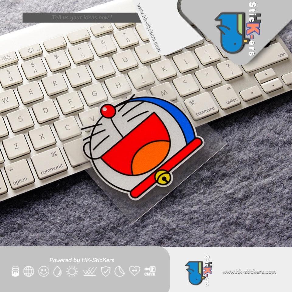 HK-SticKers 防水反光貼紙 | 防水反光汽車貼紙叮噹卡通貼紙 創意笑了裝飾貼 叮噹貓反光貼 - HK-SticKers