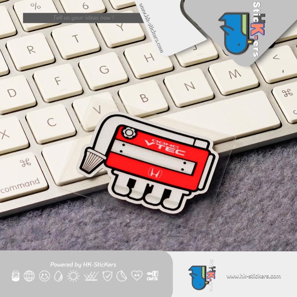 HK-SticKers 防水反光貼紙 | 紅頭髮動機引擎貼紙 FD2CG6定制車貼 裝飾反光貼 - HK-SticKers