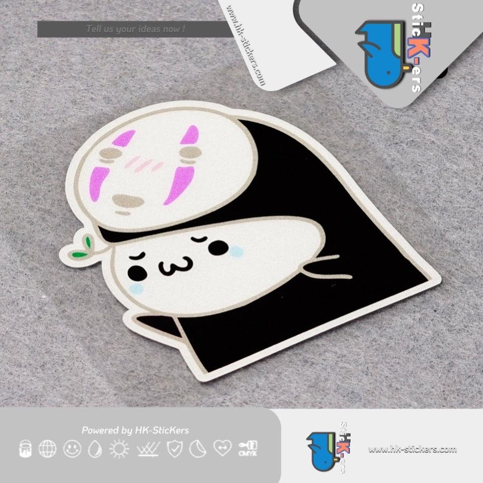 HK-SticKers 防水反光貼紙 | 可愛卡通亂入貼紙 超人車貼 油箱蓋裝飾反光貼 - HK-SticKers