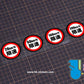 HK-SticKers 防水反光貼紙 | 汽車限速警示反光車貼創意頭盔划痕防水車窗貼 - HK-SticKers