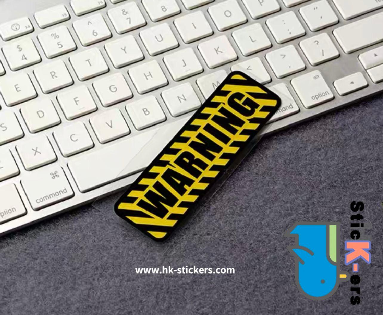 HK-SticKers 防水反光貼紙 | WARNING警示車貼 門檻防踏提示貼紙 車尾防追尾 反光貼 - HK-SticKers