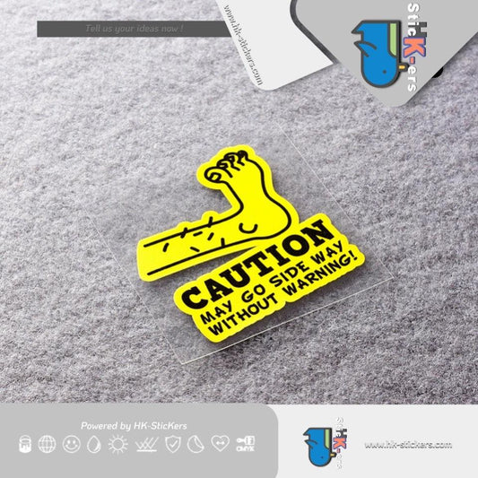 HK-SticKers 防水反光貼紙 | 橫行霸道提示貼紙 不經意超車車貼 車身划痕遮擋反光貼 - HK-SticKers