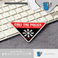 HK-SticKers 防水反光貼紙 | 自動報警系統貼紙 切勿觸碰提示車貼 三角警示反光貼 - HK-SticKers
