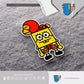 HK-SticKers 防水反光貼紙 | 搞怪海綿公仔 可愛像素車貼 車身划痕反光貼 - HK-SticKers