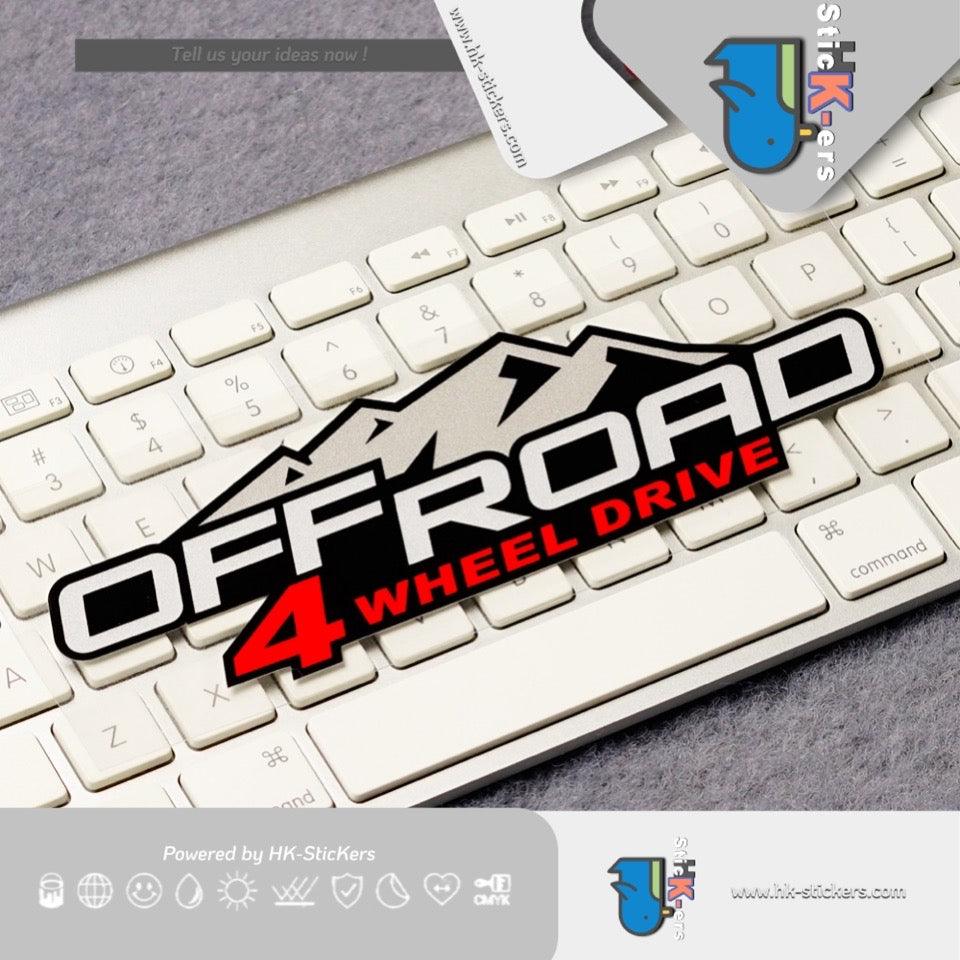 HK-SticKers 防水反光貼紙 | offroad 四驅車 越野車 備胎殼 反光車貼 貼紙 - HK-SticKers