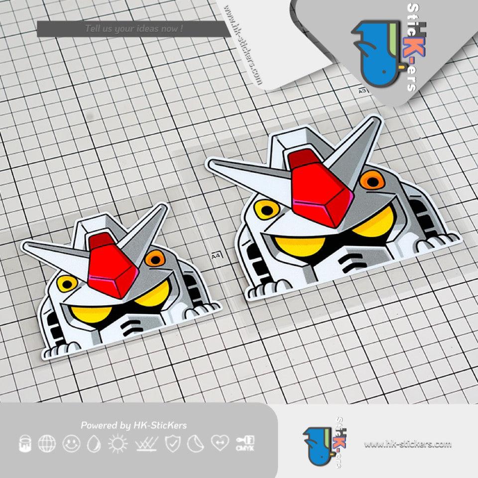 HK-SticKers 防水反光汽車貼 | 原創文字貼紙機動戰士駕駛員車貼 個性創意汽車反光貼 - HK-SticKers