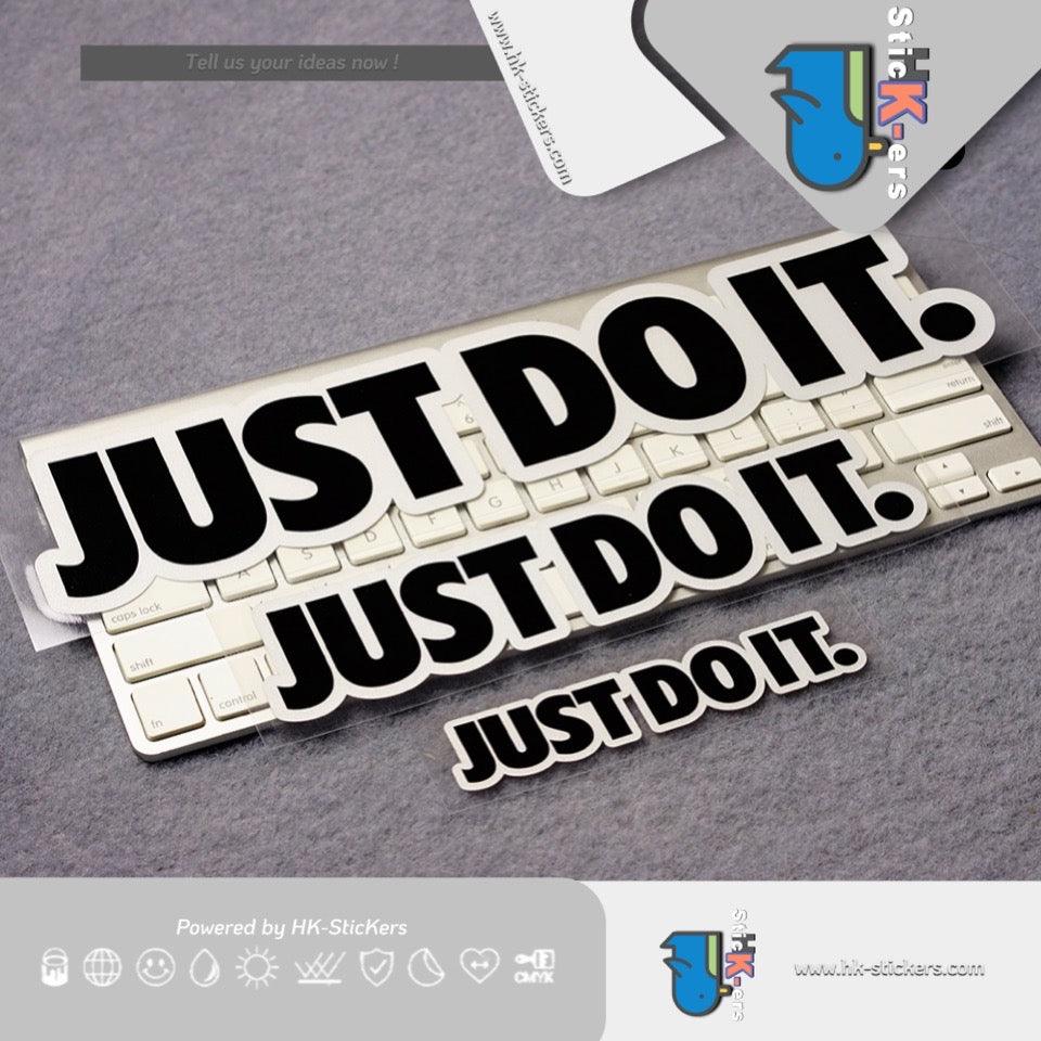 HK-SticKers 防水反光貼紙 | JUST DO IT創意文字車貼 潮牌裝飾貼紙 划痕側裙反光貼 - HK-SticKers