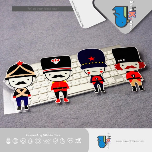 HK-SticKers 防水反光貼紙 | MINI COPPER貼紙 one可愛士兵車貼 迷你英國人偶反光貼 - HK-SticKers
