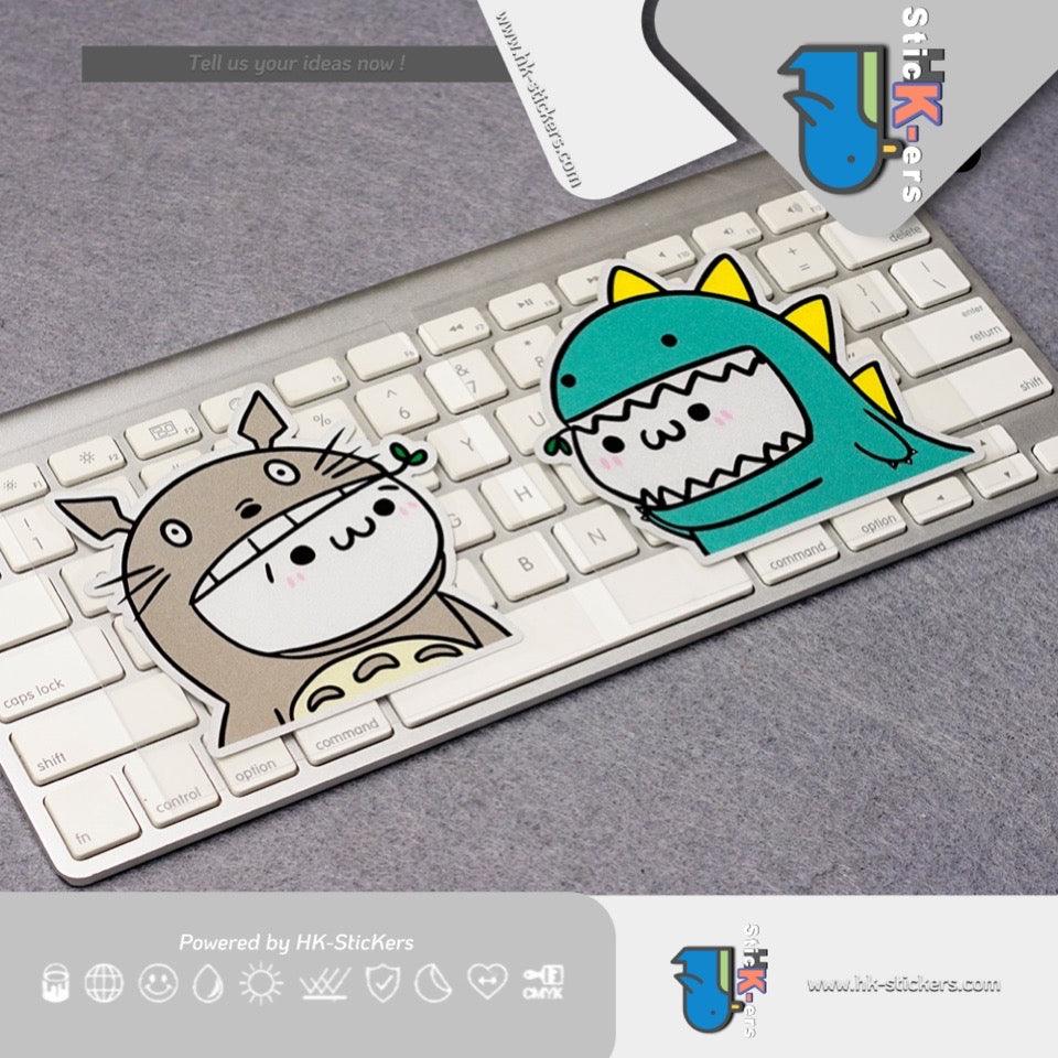 HK-SticKers 防水反光貼紙 | 可愛卡通亂入貼紙 超人車貼 油箱蓋裝飾反光貼 - HK-SticKers