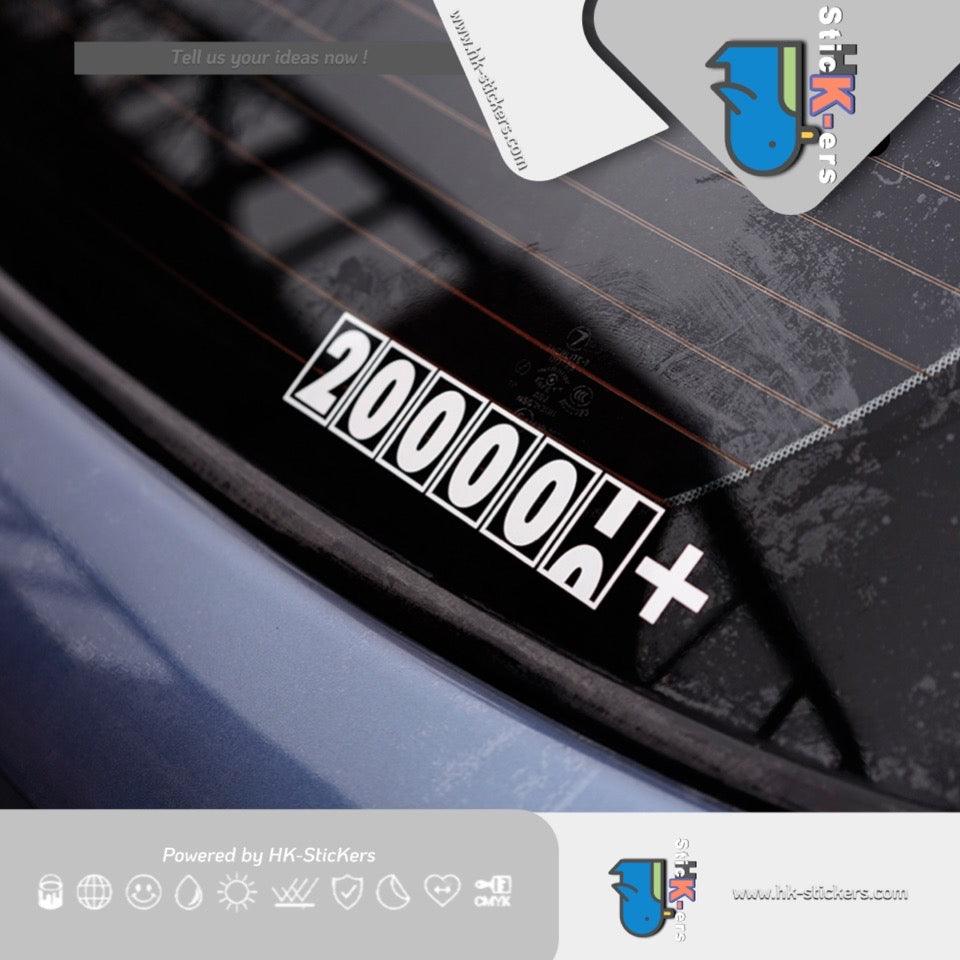 HK-SticKers 防水反光貼紙 | 駕駛里程車貼 越野探險自駕游公里數貼紙 創意反光貼 - HK-SticKers