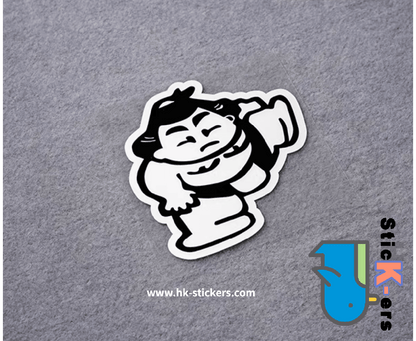 HK-SticKers 防水反光貼紙 | SJDM創意改裝 日本原版 相撲手 反光車貼 貼紙 - HK-SticKers