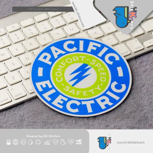 HK-SticKers 防水反光貼紙 | 電力公司貼紙 新能源車反光貼  充電口裝飾防水車貼 - HK-SticKers