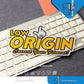 HK-SticKers 防水反光貼紙 | 日本風格  LOW ORIGIN 低趴 姿態 個性 反光車貼 香港貼紙 - HK-SticKers