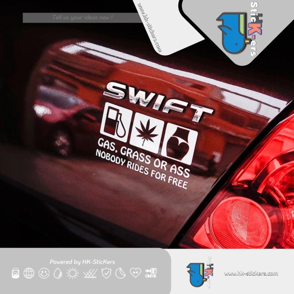HK-SticKers 防水反光貼紙 | 汽車生活貼紙 創意汽車划痕遮蓋車貼 尾門裝飾反光貼 - HK-SticKers