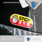 HK-SticKers 防水反光汽車貼紙 | 原創日系車輛警示貼紙 禁止使用遠光燈防水反光車貼 - HK-SticKers