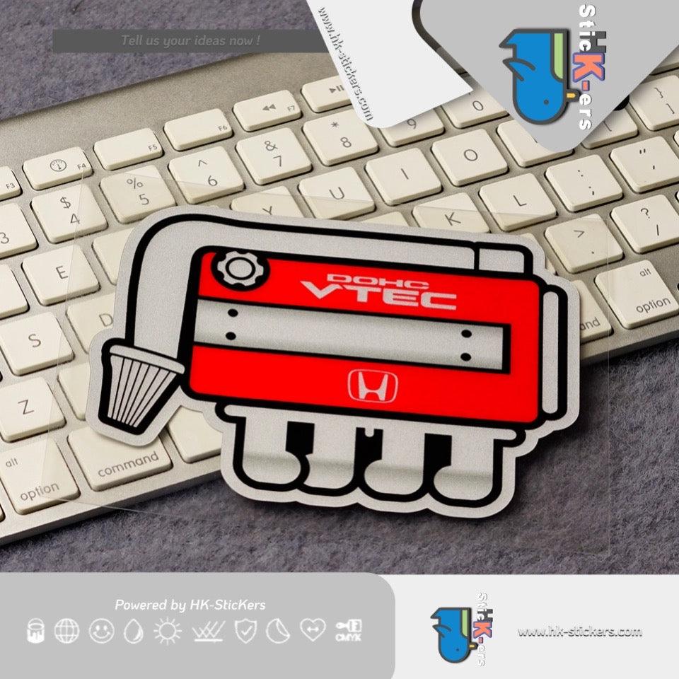 HK-SticKers 防水反光貼紙 | 紅頭髮動機引擎貼紙 FD2CG6定制車貼 裝飾反光貼 - HK-SticKers