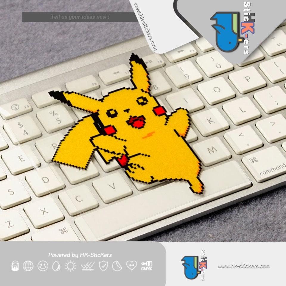 HK-SticKers 防水反光貼紙 | POKE像素款 划痕遮蓋 反光車貼 貼紙 - HK-SticKers