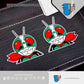 HK-SticKers 防水反光汽車貼紙 | 蒙面騎士卡通情懷車貼 摩托車前擋貼紙 汽車三角窗超人反光貼 - HK-SticKers