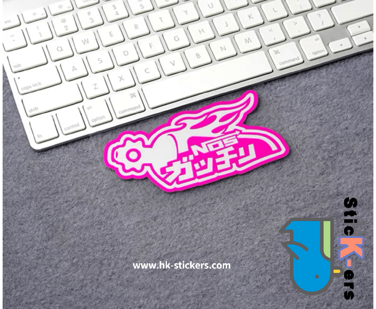 HK-SticKers 防水反光貼紙 | 車貼個性原創JDM風格NOS警示汽車滅火筒標誌反光車身貼貼紙 - HK-SticKers