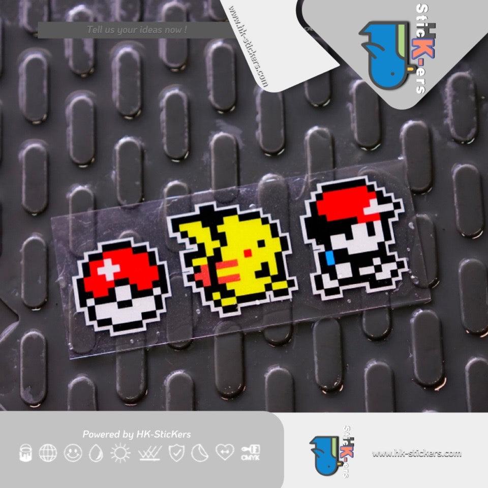 HK-SticKers 防水反光汽車貼紙 | 創意像素貼  經典人物車身裝飾 反光貼 - HK-SticKers