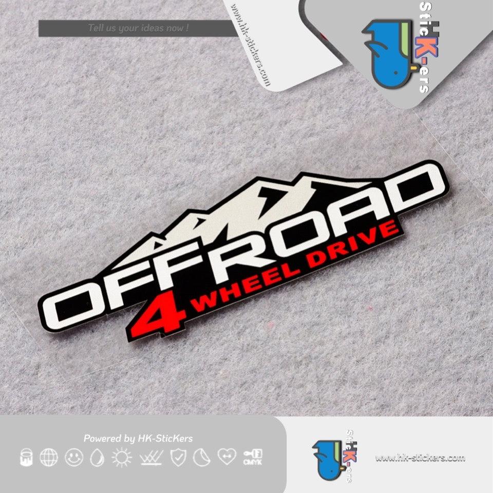 HK-SticKers 防水反光貼紙 | offroad 四驅車 越野車 備胎殼 反光車貼 貼紙 - HK-SticKers
