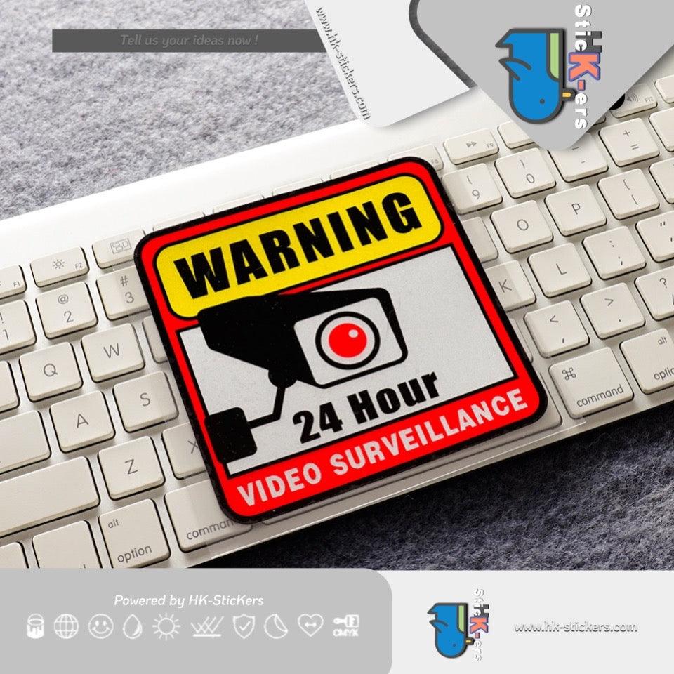 HK-SticKers 防水反光貼紙 | 24小時錄影貼紙 攝像頭提示反光貼 車位提示貼 - HK-SticKers