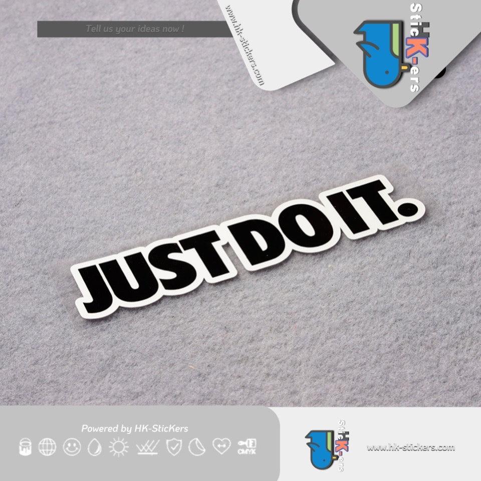 HK-SticKers 防水反光貼紙 | JUST DO IT創意文字車貼 潮牌裝飾貼紙 划痕側裙反光貼 - HK-SticKers