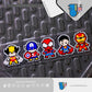 HK-SticKers 防水反光汽車貼紙 | 個性復聯像素卡通趣味貼紙 車身裝飾反光貼 車尾防水貼 - HK-SticKers