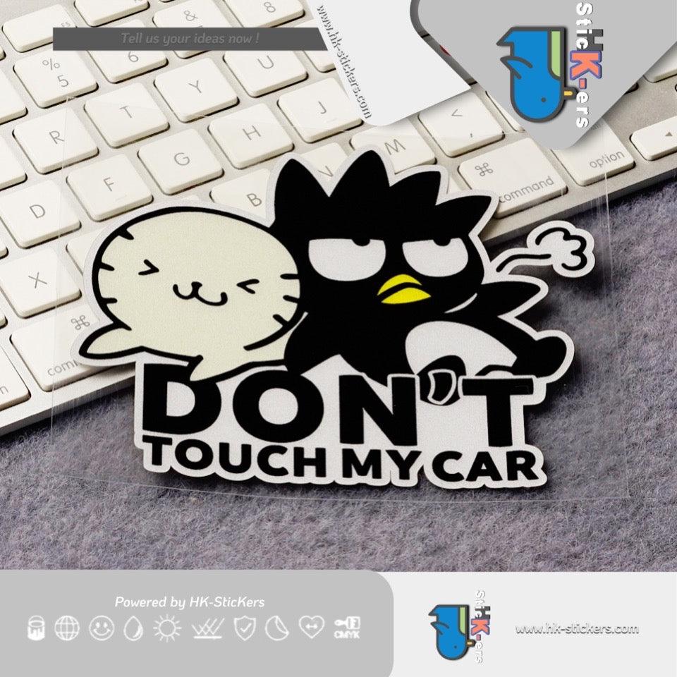 HK-SticKers 防水反光貼紙 | XO烏鴉請勿碰我貼紙 危險人物創意電動車反光貼 - HK-SticKers