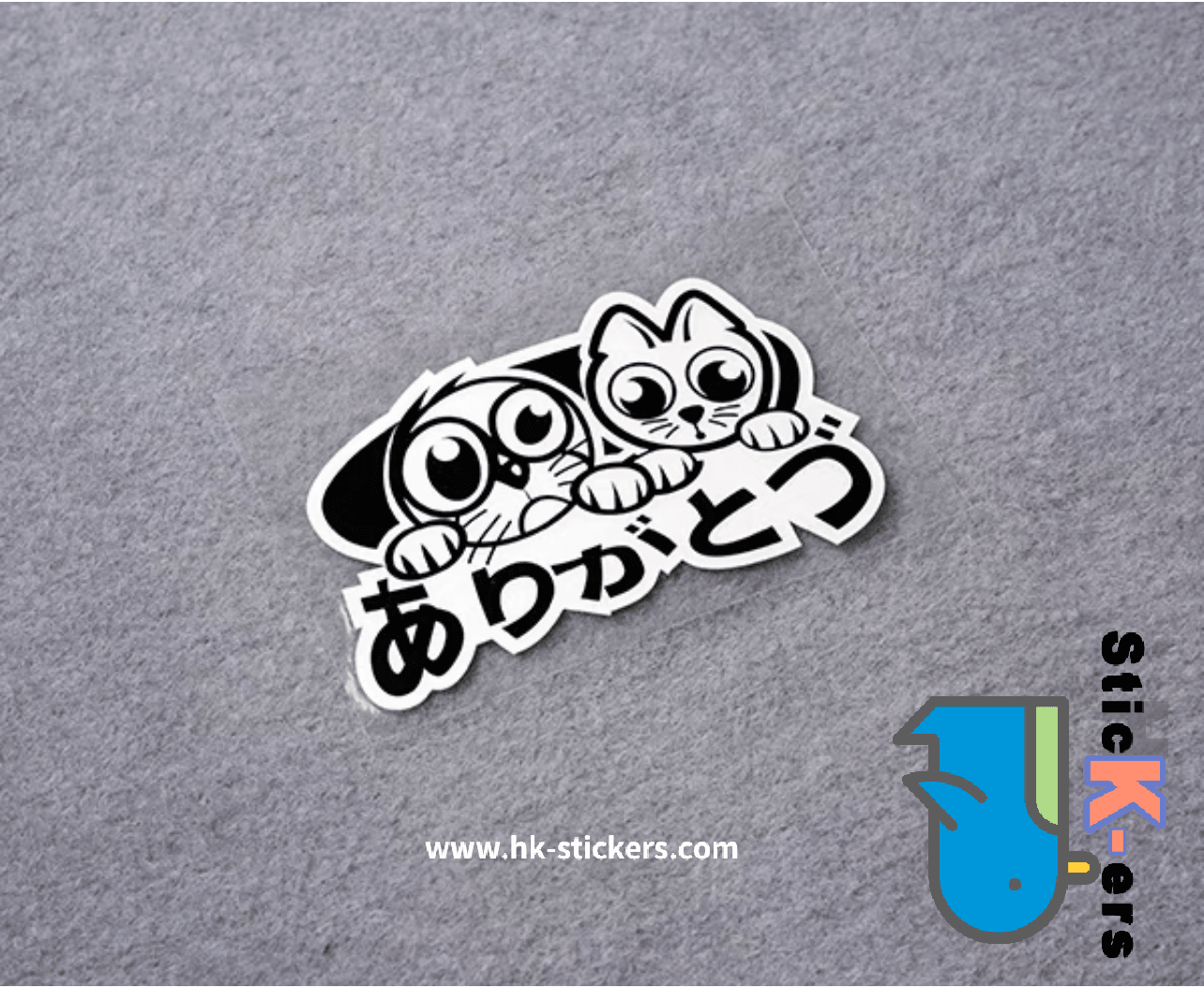 HK-SticKers 防水反光貼紙 | JDM 創意改裝 日本本土 幸運貓 反光車貼 貼紙 - HK-SticKers