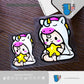 HK-SticKers 防水反光汽車貼紙 | 卡通彩虹獨角獸 BB安全座椅 嬰兒車提示貼紙防水反光貼 - HK-SticKers