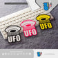 HK-SticKers 防水反光貼紙 | 創意UFO卡通貼紙 外星人座駕車貼 車輛划痕裝飾反光貼 - HK-SticKers