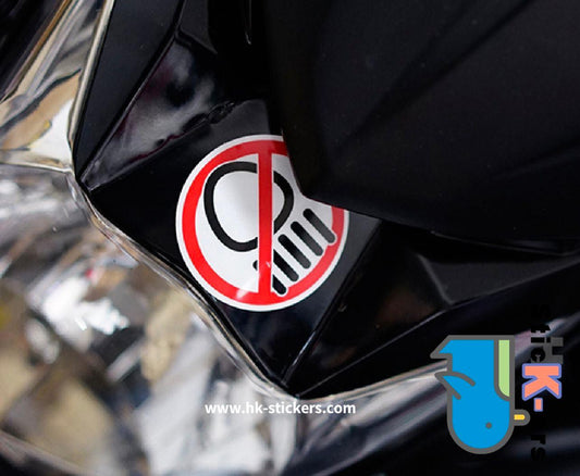 HK-SticKers 防水反光貼紙 | 禁止遠光燈 關閉遠光燈 警示 隨意貼 反光車貼 貼紙 - HK-SticKers