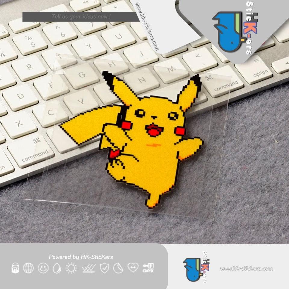 HK-SticKers 防水反光貼紙 | POKE像素款 划痕遮蓋 反光車貼 貼紙 - HK-SticKers